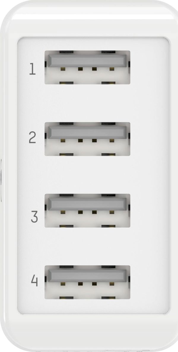 Ansmann Φορτιστής Τοίχου HC430, 4x USB-A, 30W, 3A, Μαύρο (1001-0113)
