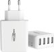 Ansmann Φορτιστής Τοίχου HC430, 4x USB-A, 30W, 3A, Μαύρο (1001-0113)