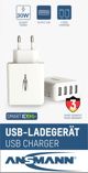 Ansmann Φορτιστής Τοίχου HC430, 4x USB-A, 30W, 3A, Μαύρο (1001-0113)