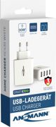 Ansmann Φορτιστής Τοίχου HC430, 4x USB-A, 30W, 3A, Μαύρο (1001-0113)