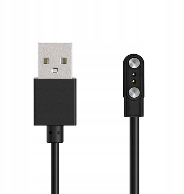 Ladowarka HUL-01 Μαγνητική 2-pin 2,8 mm 60cm Μαύρη
