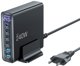 Tech-Protect DC240W-GAN Επιτραπέζιος Φορτιστής 6-Port 240W PD & QC3.0, Μαύρο