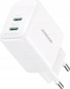 Joyroom Φορτιστής Τοίχου JR-TCF12 20W PD / QC 3.0 με 2 Θύρες USB-C - Λευκός