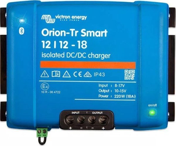 Φορτιστής μπαταρίας Victron Energy Orion-Tr Smart 12/12-18A DC-DC απομονωμένος