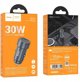 Ladowarka samochodowa Hoco USB A USB C QC3.0 PD 3A 30W Z57A szara