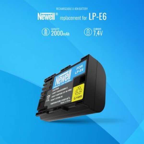 Newell Φορτιστής Διπλού Καναλιού DL-USB-C με Μπαταρία LP-E6 για Canon - Σετ Φόρτισης