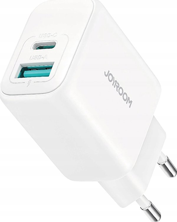 Joyroom JR-TCF21 Φορτιστής Τοίχου USB-C & USB-A 20W PD / QC 3.0 - Λευκός
