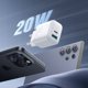Joyroom JR-TCF21 Φορτιστής Τοίχου USB-C & USB-A 20W PD / QC 3.0 - Λευκός