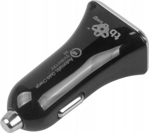 TB Φορτιστής Αυτοκινήτου USB-A & USB-C QC Ταχείας Φόρτισης, Καθολικός