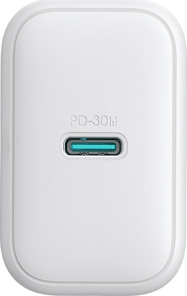 Φορτιστής Τοίχου Joyroom JR-TCF24, USB-C, 30W, PD & QC 3.0, Super Fast Charging, Λευκός