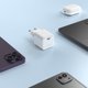 Fixed Mini Φορτιστής GaN 65W USB-C με Καλώδιο USB-C/USB-C 2m, PD Υποστήριξη, Λευκό