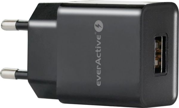 EverActive Φορτιστής Τοίχου SC-200B USB-A 2.4A 12W, Μαύρος