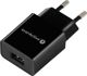 EverActive Φορτιστής Τοίχου SC-200B USB-A 2.4A 12W, Μαύρος