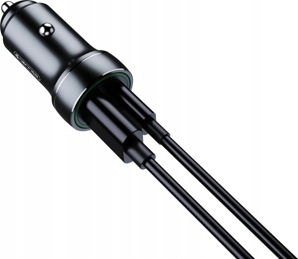 Jellico Φορτιστής Αυτοκινήτου F4 PD 20W 1xUSB-C + 1xUSB QC3.0 με Καλώδιο USB-C, Μαύρος