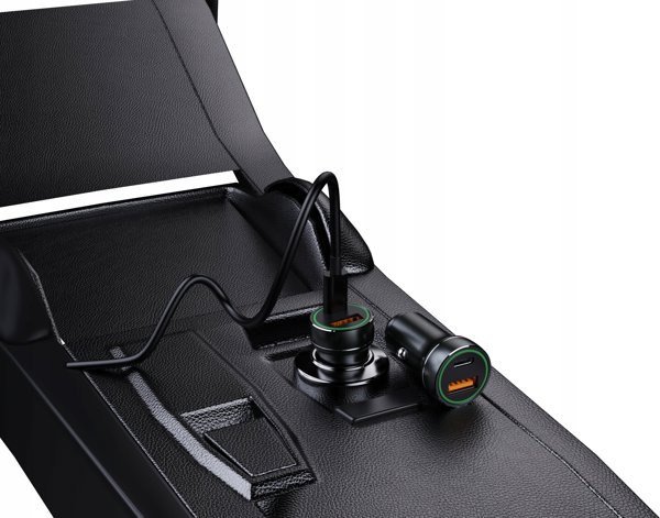 Jellico Φορτιστής Αυτοκινήτου F4 PD 20W 1xUSB-C + 1xUSB QC3.0 με Καλώδιο USB-C, Μαύρος