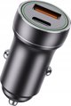 Jellico Φορτιστής Αυτοκινήτου F4 PD 20W 1xUSB-C + 1xUSB QC3.0 με Καλώδιο USB-C, Μαύρος