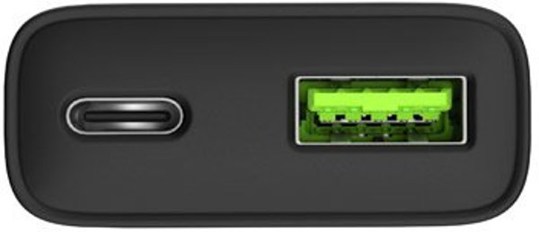 Φορτιστής δικτύου Natec Ribera GAN Slim 20W 1x USB-A + 1x USB-C μαύρος