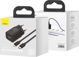 Baseus Super Si Φορτιστής Τοίχου 20W PD USB-C με Καλώδιο Lightning, Quick Charge 3.0, Μαύρος