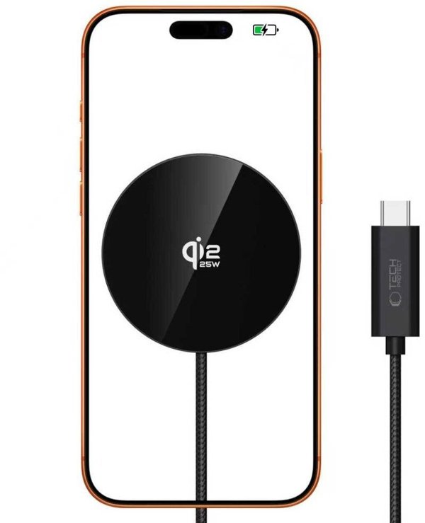 Tech-Protect A50 Ασύρματος Φορτιστής Magnetic MagSafe 25W Qi2.2 - Μαύρο