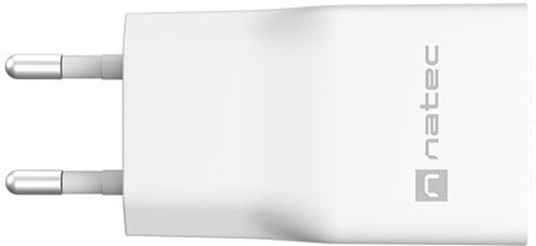 Φορτιστής δικτύου Natec Ribera GAN Slim 20W USB-A + USB-C λευκός