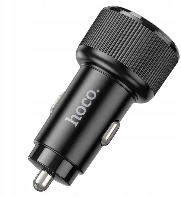 Φορτιστής αυτοκινήτου Hoco 2 x USB C QC PD 50W NZ14B μαύρος