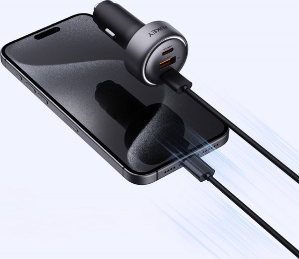 AUKEY CC-P1 Pathfinder Φορτιστής Αυτοκινήτου 66W με Θύρες USB-C & USB-A