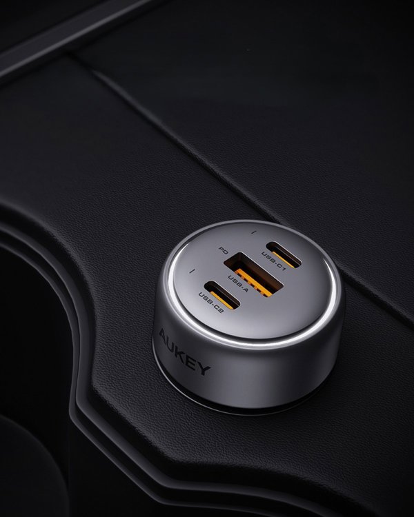 AUKEY CC-P1 Pathfinder Φορτιστής Αυτοκινήτου 66W με Θύρες USB-C & USB-A