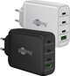 Ladowarka Goobay Wieloportowa szybka ladowarka USB-C PD 100 W bialy