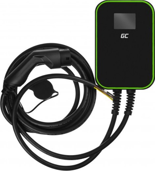 Green Cell Wallbox EV PowerBox Φορτιστής Αυτοκινήτου EV 22kW, Type 2, Καλώδιο 6m, με Οθόνη LCD