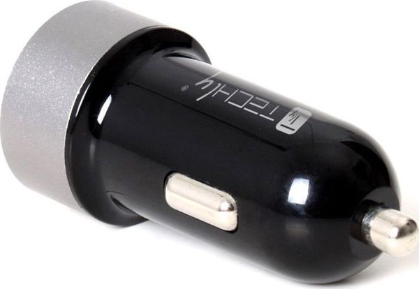 Techly Φορτιστής Αυτοκινήτου 2x USB-A 4.8A 24W (IUSB2-CAR-ADP482) - Ταχεία Φόρτιση για Smartphone & Tablet