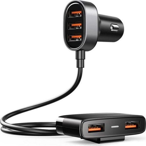 Joyroom JR-CL03 Φορτιστής Αυτοκινήτου 5 Θυρών USB-A 3.1A με Καλώδιο 1.5m