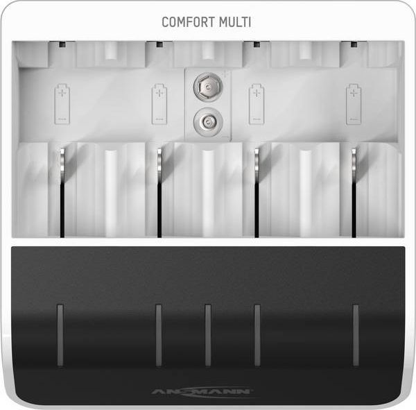 Ansmann Comfort Multi Charger (1001-0093) Φορτιστής Μπαταριών με Τεχνολογία Perfect-7 7 Σταδίων Φόρτισης