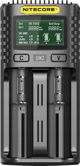 Nitecore UM2 Έξυπνος Φορτιστής Μπαταριών με Quick Charge 2.0 & Οθόνη LCD, 2 Θέσεων