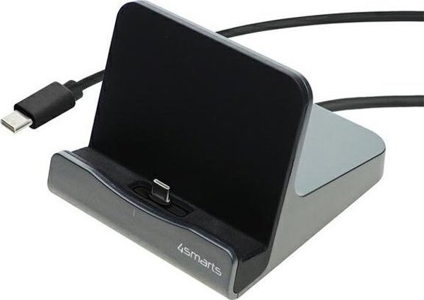 Σταθμός Φόρτισης 4smarts VoltDock Tablet USB-C 60W, 1m, Gunmetal