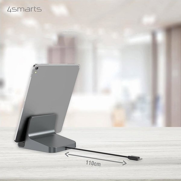 Σταθμός Φόρτισης 4smarts VoltDock Tablet USB-C 60W, 1m, Gunmetal