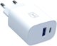 Φορτιστής 3MK FlowPower 25W, 1xUSB-A & 1xUSB-C, PD, QC4+, Λευκός