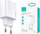 Φορτιστής Usams T34 USB-C PD 20W, Ταχεία Φόρτιση 3A, Λευκός