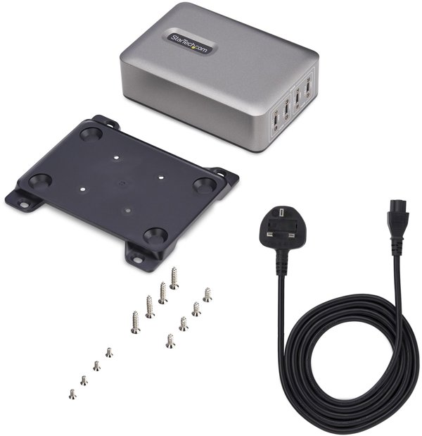 Ładowarka StarTech USB-C 4 wyjścia 240W (424DUK-USB-C-CHARGER)