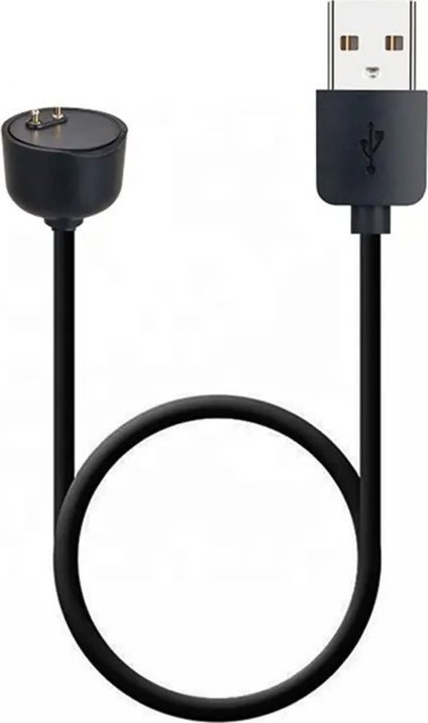 Ladowarka do smartbanda Xiaomi Mi Band 5/6/7 kabel USB czarna