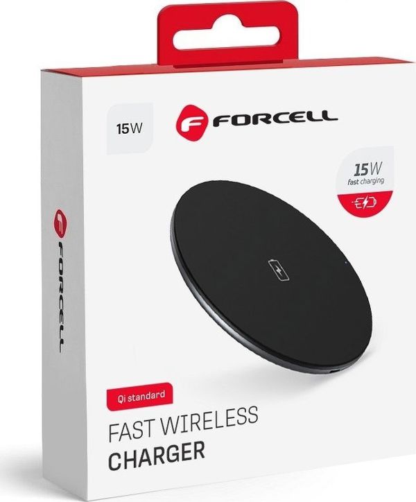 Forcell Επαγωγικός Φορτιστής Ασύρματης Φόρτισης Quick Charge 2A, Μαύρος