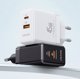 Usams Φορτιστής δικτύου USB-C+USB-A 45W GaN PD 3.0