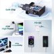 Usams Φορτιστής δικτύου USB-C+USB-A 45W GaN PD 3.0