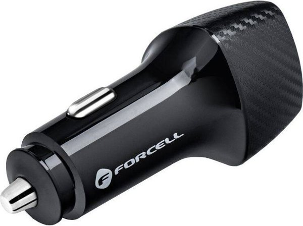 Φορτιστής Αυτοκινήτου ForCell Carbon CC50-1C USB-C PD 3.0 20W Μαύρος