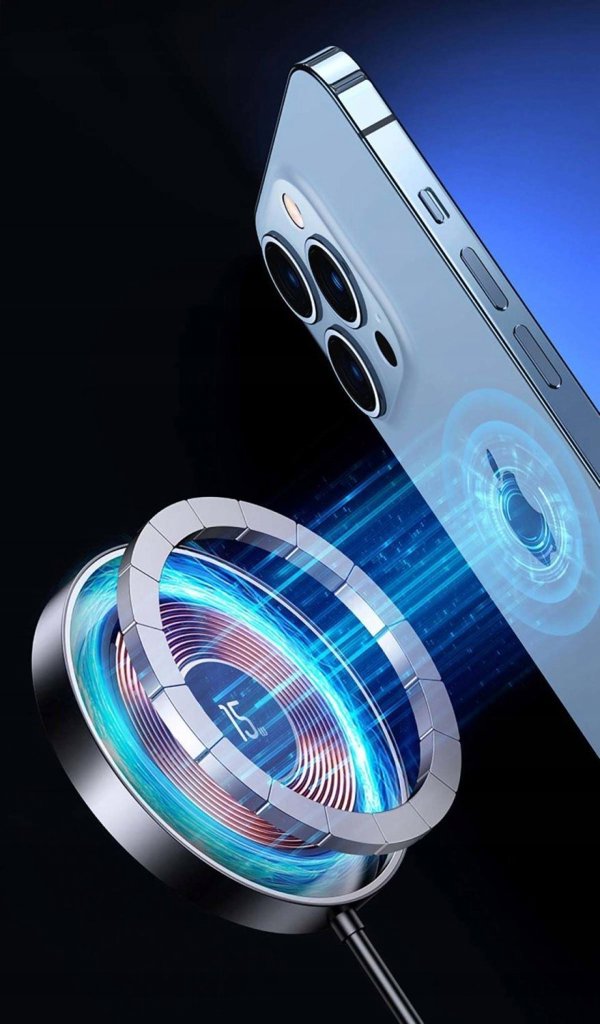 Usams Ασύρματος Μαγνητικός Φορτιστής 15W Qi για Smartphone (USA793)