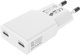 Φορτιστής τοίχου 4smarts FlatPlug Slim Dual 30W GaN 2xUSB-C λευκός