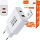 Φορτιστής Zenwire Γρήγορος Φορτιστής Τοίχου Kostka GAN III 33W USB-C USB-A για iPhone Samsung Zenwire YMS-618