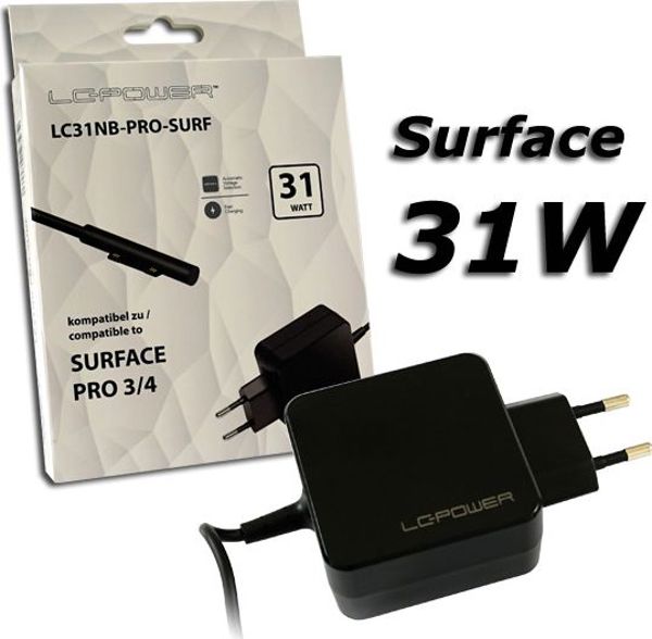 LC-Power Φορτιστής Laptop 2.58A LC31NB-PRO-SURF - Συμβατός Τροφοδοτικός Προσαρμογέας
