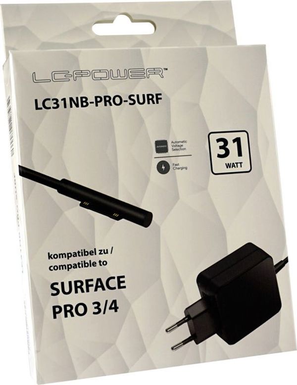 LC-Power Φορτιστής Laptop 2.58A LC31NB-PRO-SURF - Συμβατός Τροφοδοτικός Προσαρμογέας