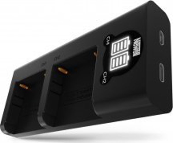 Newell Φορτιστής Διπλού Καναλιού DL-USB-C με 2 Μπαταρίες NP-F570 για Sony Κάμερες