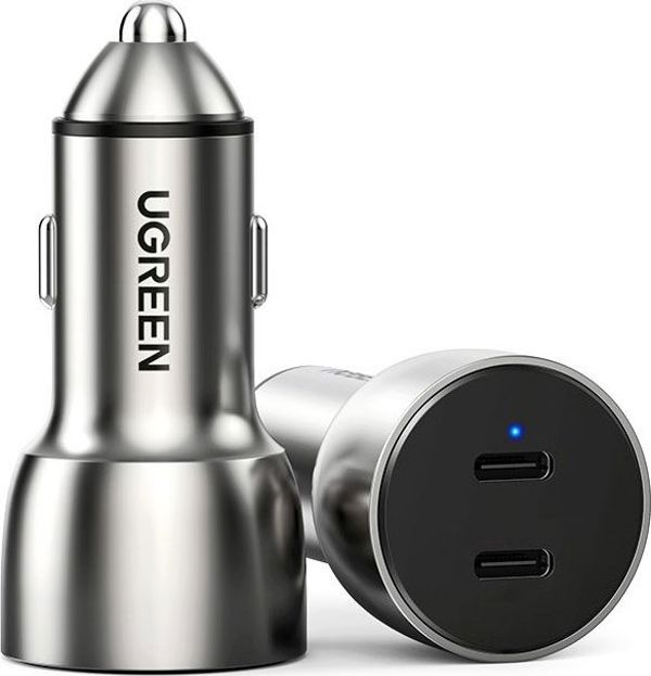 Φορτιστής Ugreen CD213 2x USB-C 40W, Fast Charger, Γκρι